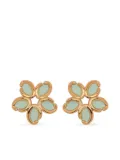 Oscar de la Renta Enamel O Flower earrings - Green