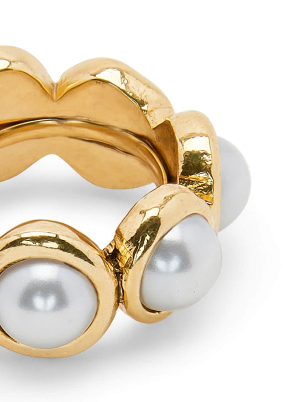 Oscar de la Renta Ring met parel - Goud