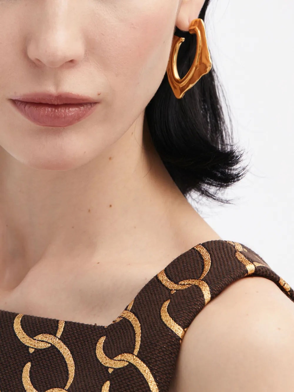 Oscar de la Renta Kleine Abstract O Creolen | Ohrringe | Image 3