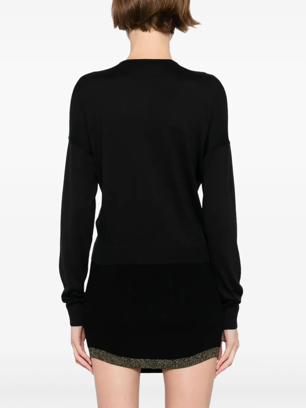 TOM FORD Drop-shoulder Tops in Black, view 4