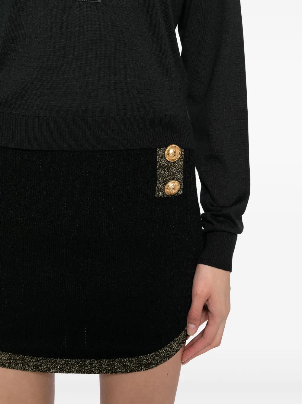 TOM FORD Drop-shoulder Tops in Black, view 5