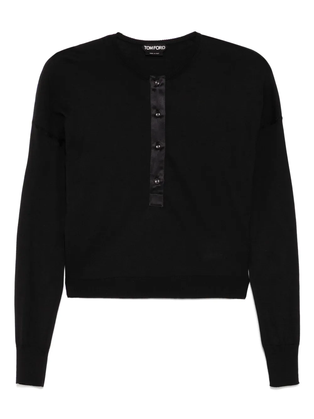 TOM FORD ドロップショルダー トップ - ブラック TOM FORD ドロップショルダー トップ - ブラック