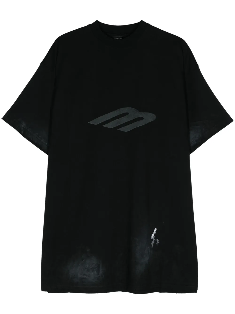 Balenciaga logo print T shirt Black FARFETCH