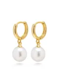 Nialaya Jewelry pearl drop earrings - White