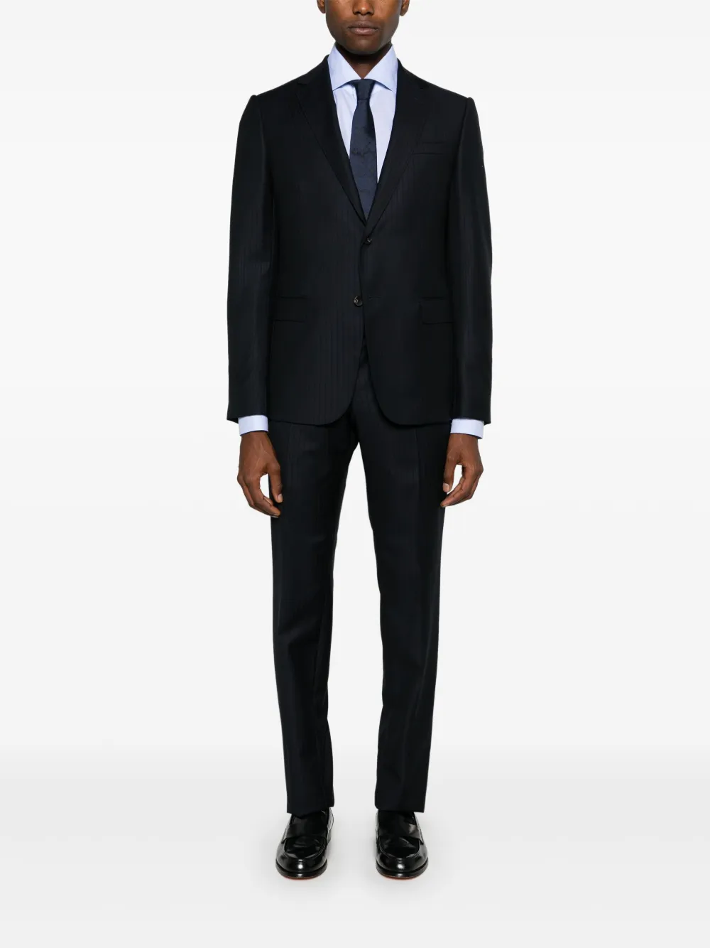 Kiton Geruit overhemd - Blauw