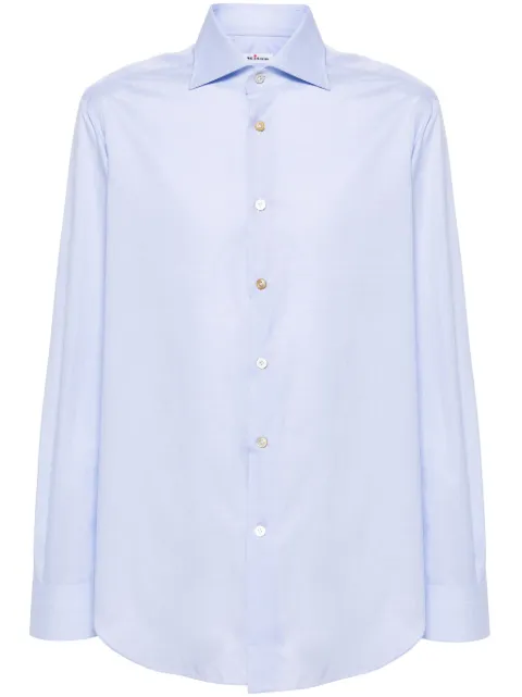 Kiton camisa con cuadros estampados
