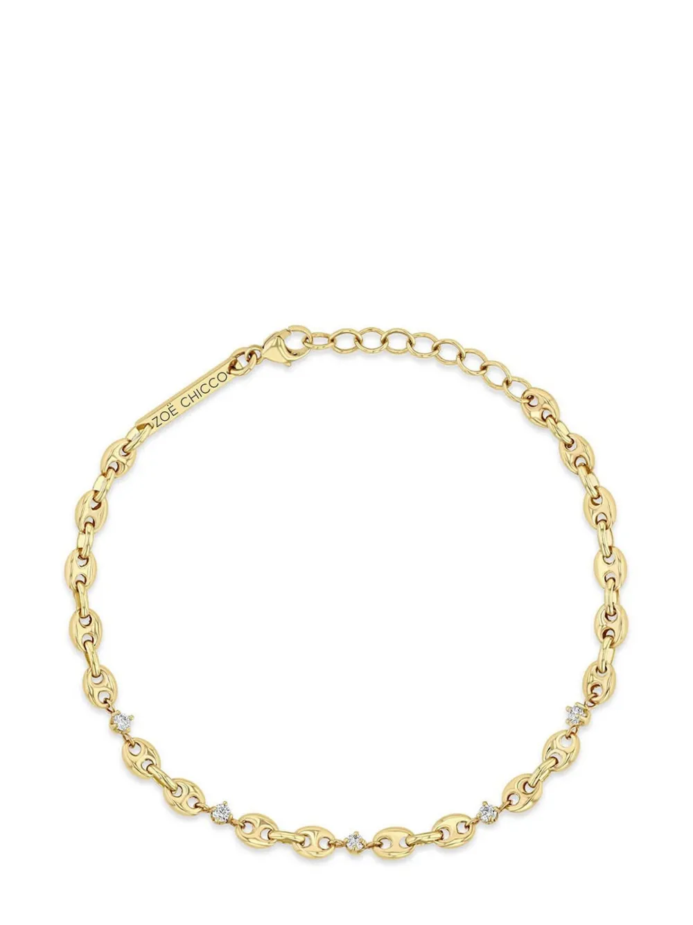 Zoë Chicco 14kt yellow gold Mariner diamond bracelet | Gold | Image 1