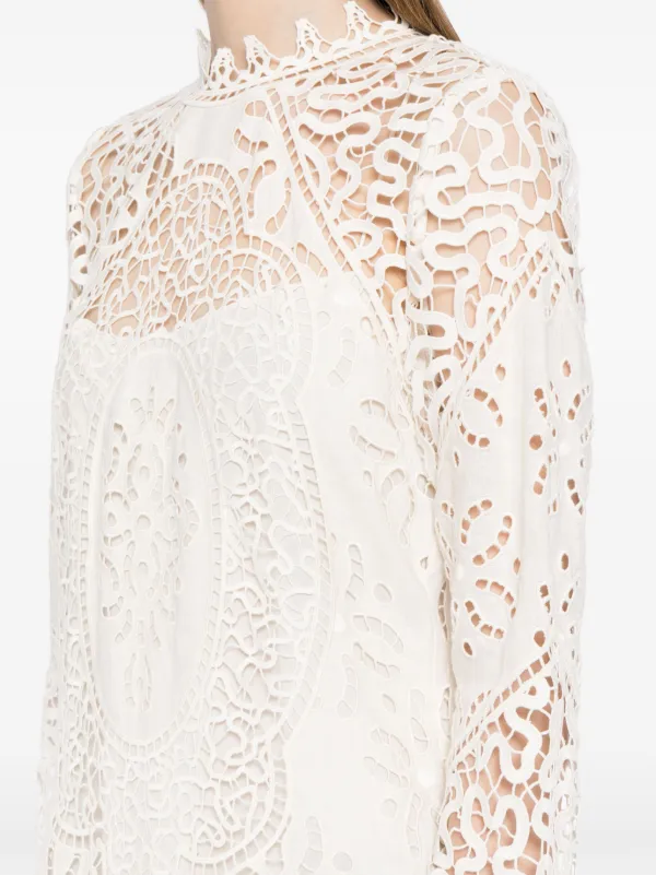 送料込/関税込■Ulla Johnson■Eleni リネン レース ミニドレス Ulla Johnson Eleni Mini Dress | White | FARFETCH BN