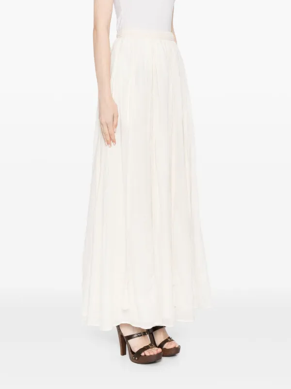 Ulla Johnson Corrine Midi Skirt | White | FARFETCH