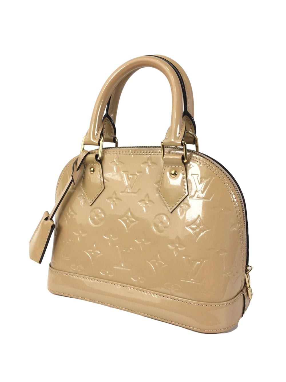 Louis Vuitton Pre-Owned 2015 Monogram Vernis Alma BB satchel - Bruin