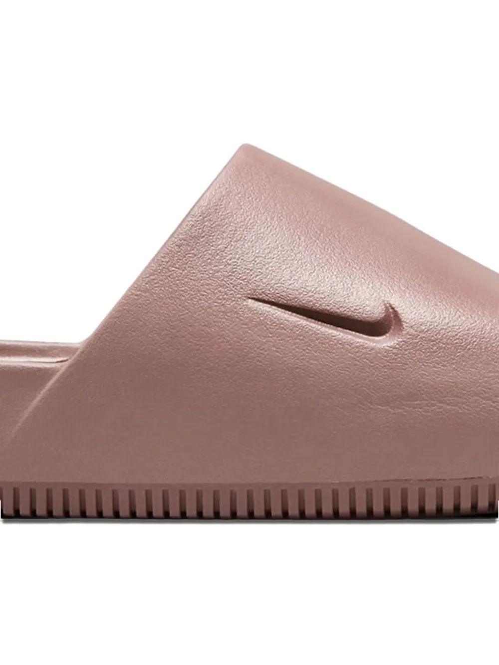 Nike Calm Logo-debossed Slides In Purple