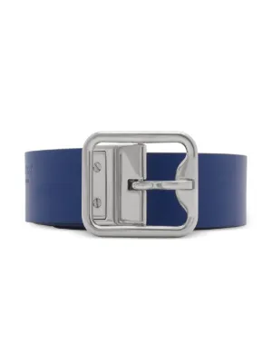 りく 　BARBERRY BLUE LABEL メタルロゴベルト Burberry Blue Label Belt Black Logo Horse Mark Reversible