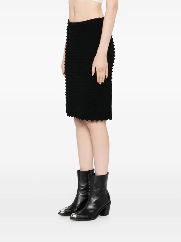 mid length knit skirts