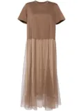 JNBY short sleeves dress - Brown