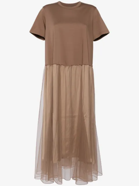 JNBY vestido manga corta