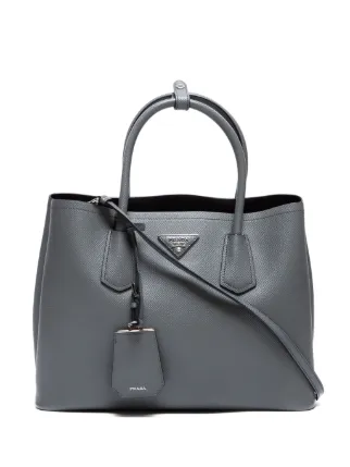 Prada Pre-Owned サフィアーノレザー 2way バッグ | グレー | FARFETCH JP