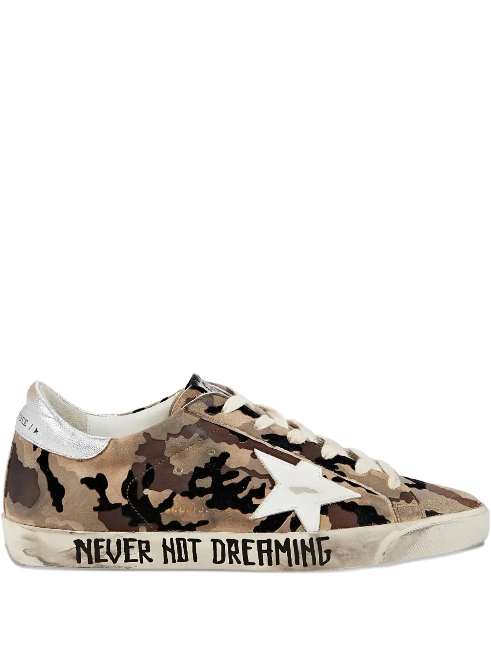 Golden Goose Superstar "Camo Flock Upper Leather Star" sneakers Brown