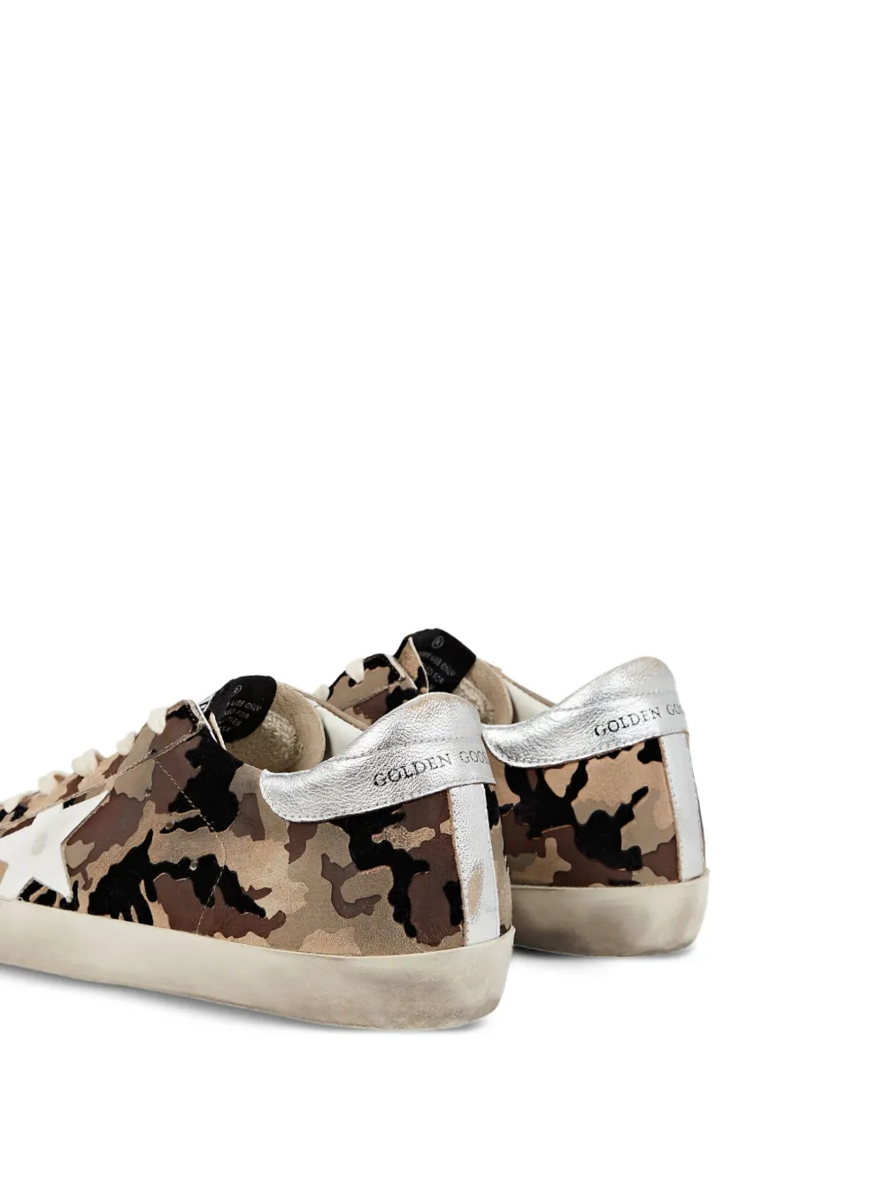 Golden Goose Superstar "Camo Flock Upper Leather Star" sneakers Brown