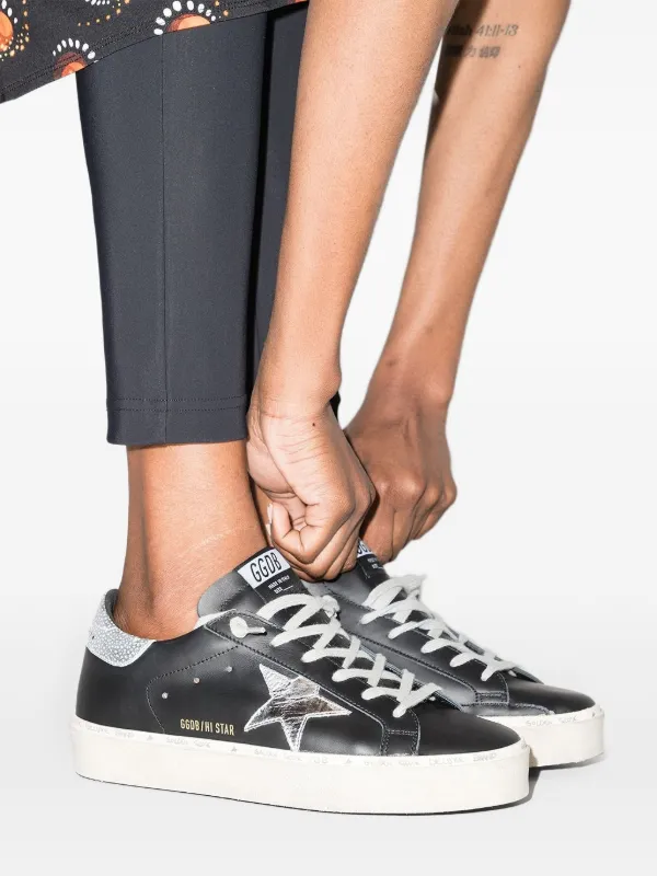 靴 GOLDEN  LAMINATED HI STAR 36 靴 GOLDEN LAMINATED HI STAR 36 Golden Goose - Hi Star leather low