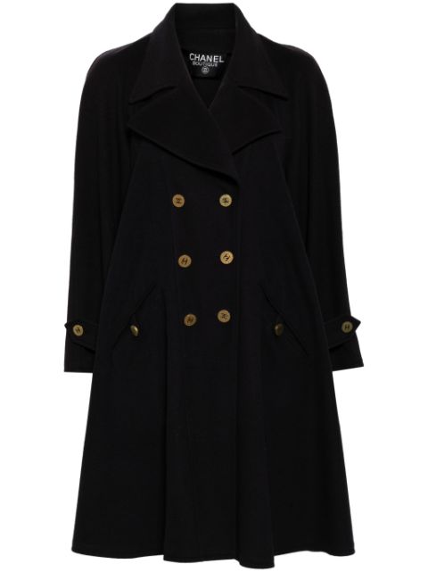 CHANEL double-breasted wool coat Women