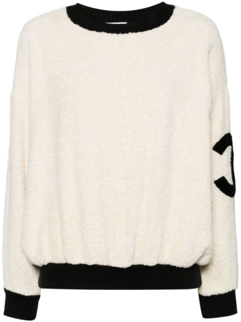 CHANEL CC terry-clotch swaetshirt Women