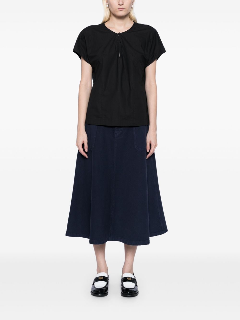 A.P.C. Laurie midi-rok - Blauw