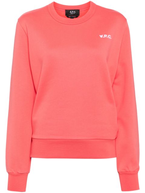 A.P.C. logo-print cotton sweatshirt Women