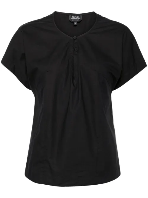 Blouse en coton à manches bouffantes - A.P.C. - Modalova