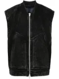 Juun.J cotton gilet - Black