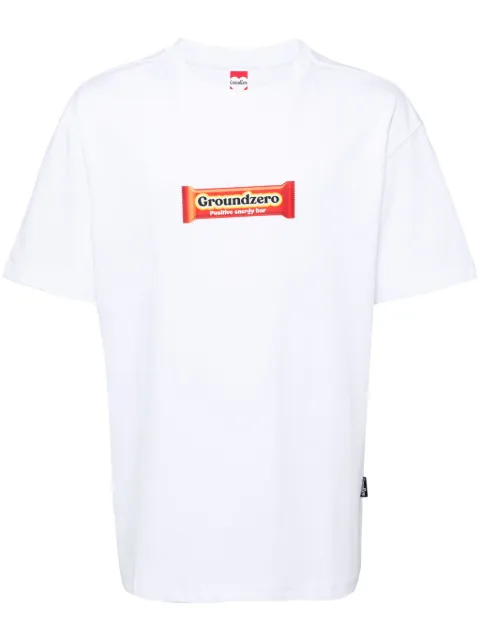 Ground Zero playera con logo estampado