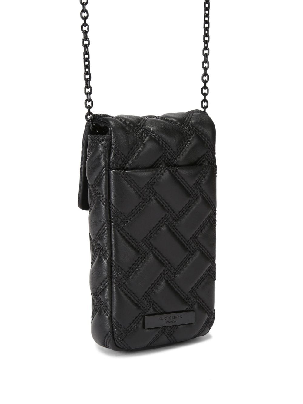 Shop Kurt Geiger Kensington Phone Bag In Black