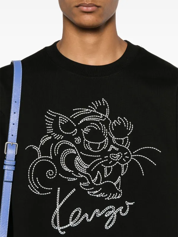 Kenzo black tiger sweatshirt mens best sale