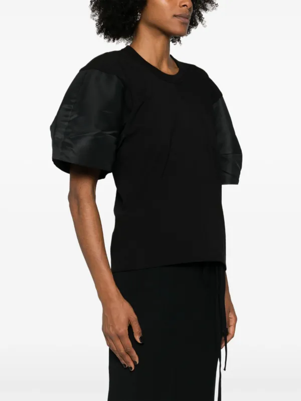 Sacai コットン Tシャツ | ブラック | FARFETCH JP