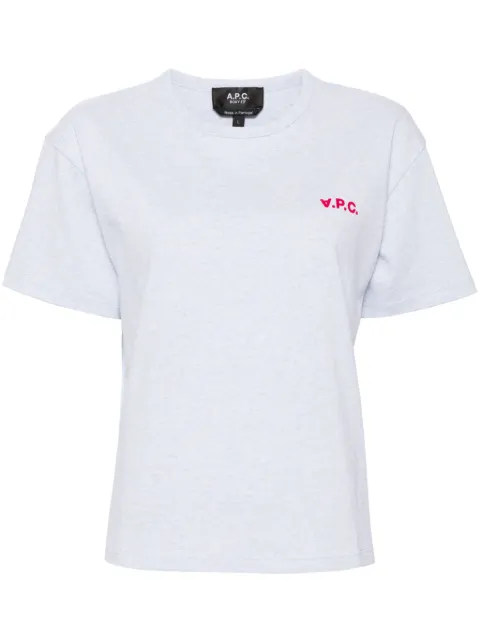 Cheap A.P.C. logo-print cotton T-shirt Women