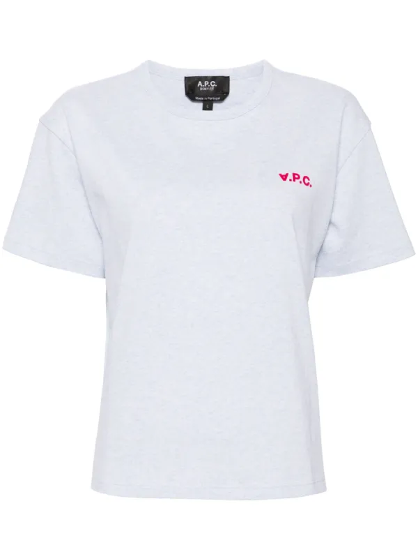 A.P.C. ロゴ Tシャツ グレー Sサイズ A.P.C.（アーペーセー）Tシャツ・カットソー グレー サイズ:S