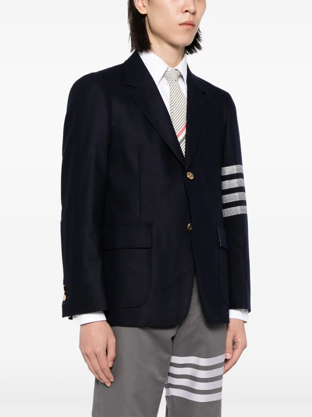 THOM BROWNE 4-BAR STRIPE BLAZER