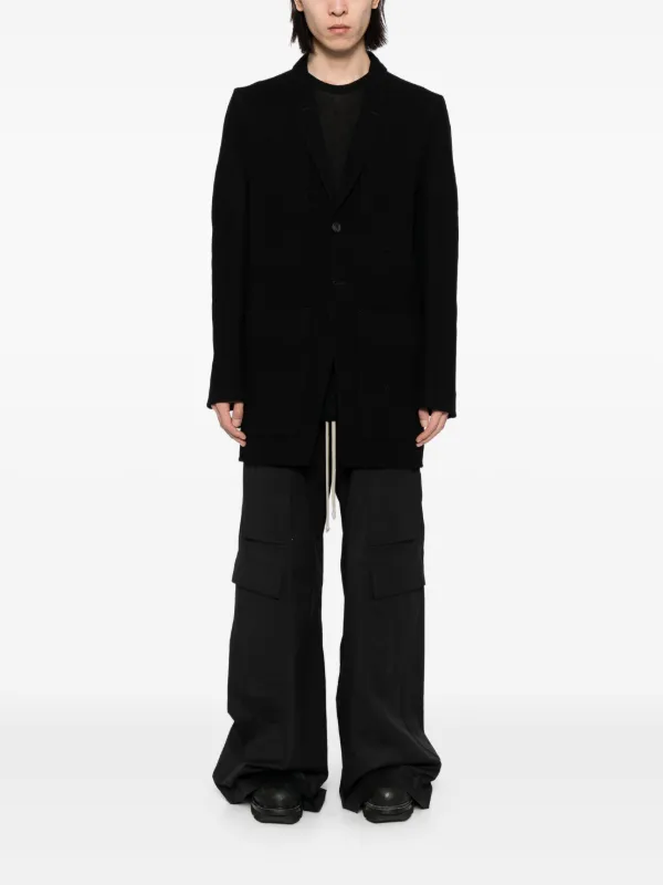 Rick Owens 48 バージンウールコート Rick Owens（リックオウエンス）の「Rick Owens - チェスターコート