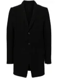 Rick Owens virgin-wool coat - Black