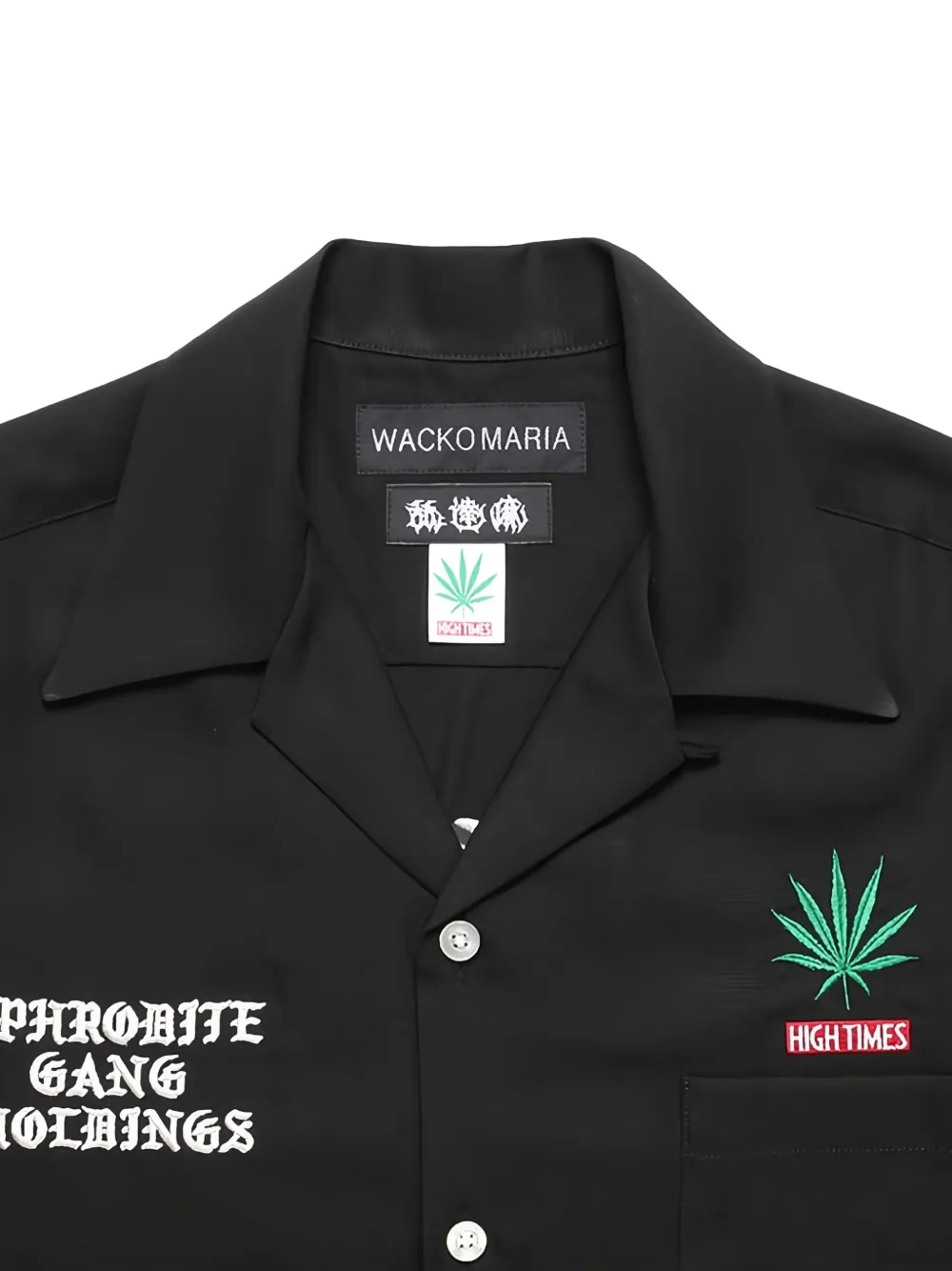 Wacko Maria X High Times 50's Shirt In Black