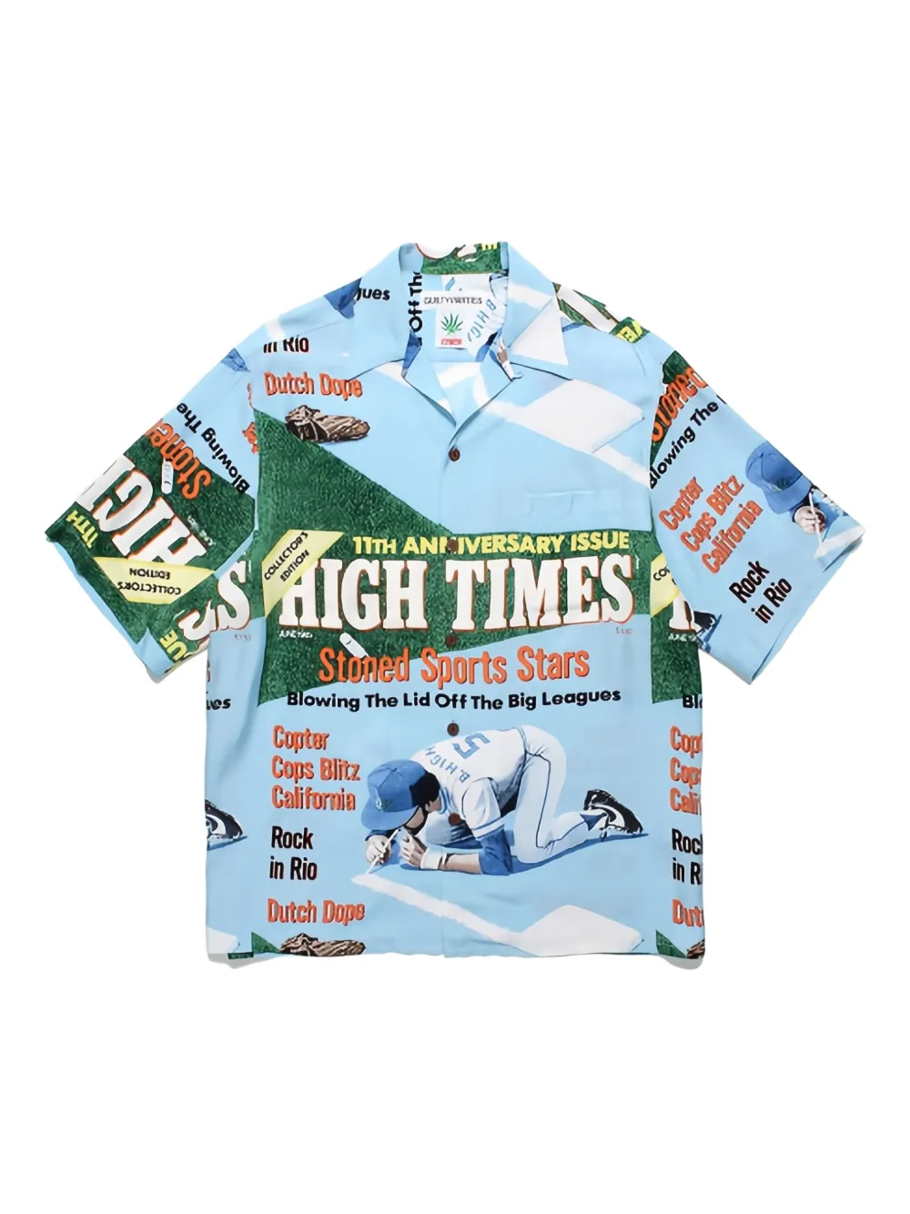 WACKO MARIA x High Times Hawaiian shirt | Blue | Image 1