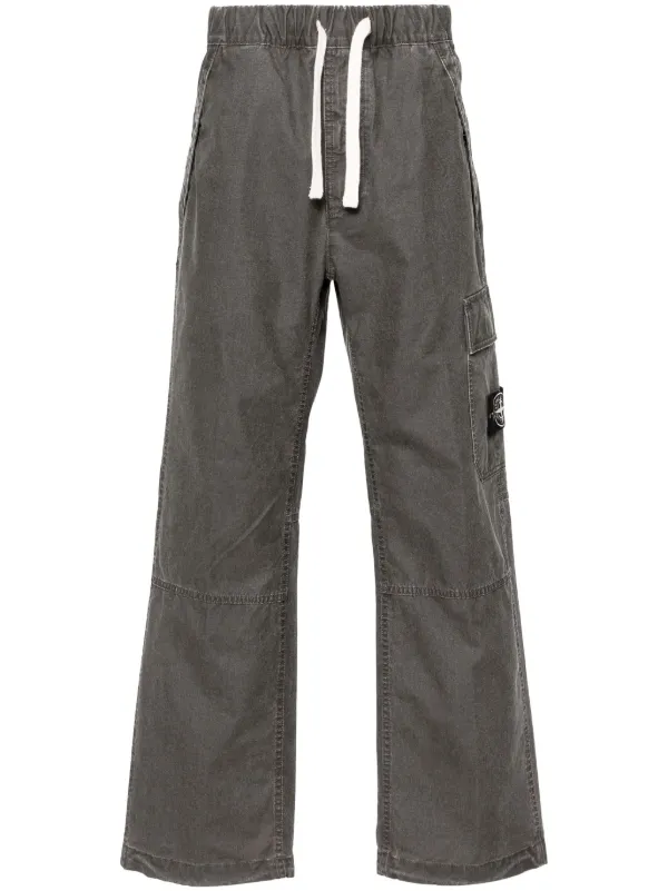 Stone Island コンパスバッジ カーゴパンツ | グレー | FARFETCH JP