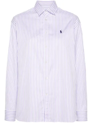 Polo Ralph Lauren ストライプ シャツ | パープル | FARFETCH JP