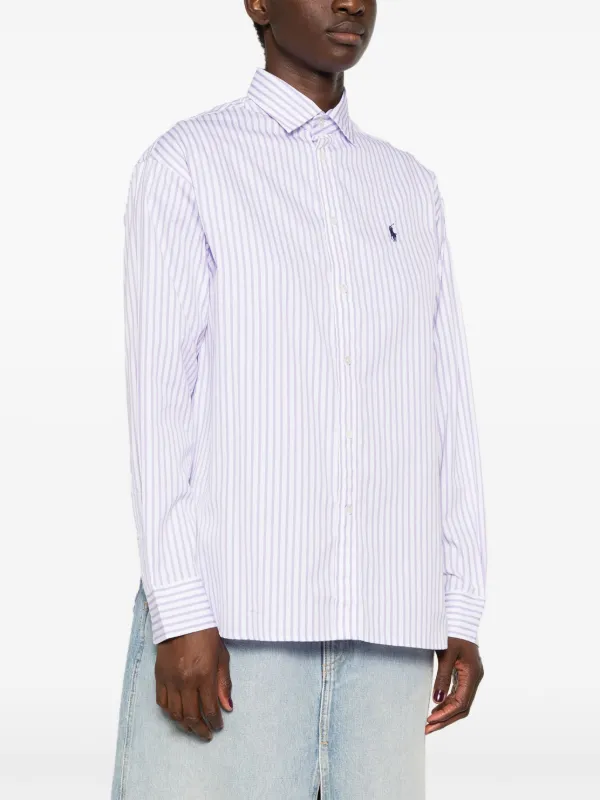 Polo Ralph Lauren ストライプ シャツ | パープル | FARFETCH JP