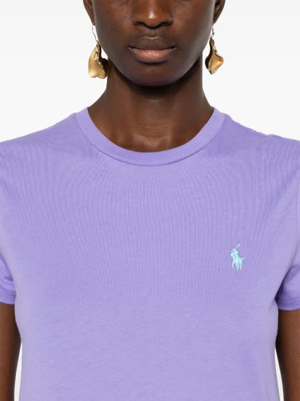Polo Ralph Lauren Jersey Cotton T shirt Purple FARFETCH TR
