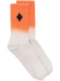 Marcelo Burlon County of Milan Cross-motif gradient socks - Neutrals