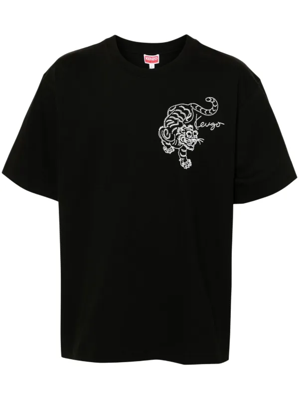 Kenzo embroidered tiger shirt on sale