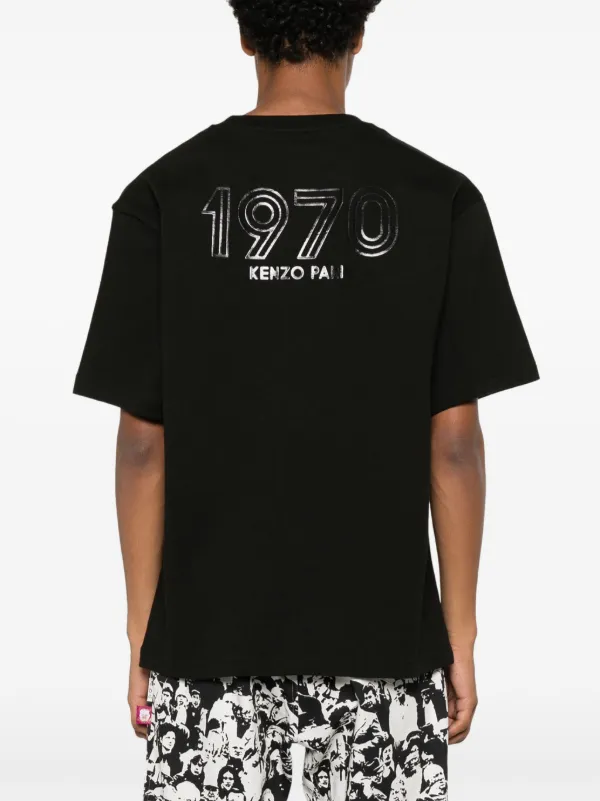 Kenzo logo-tape T-shirt | Black | FARFETCH