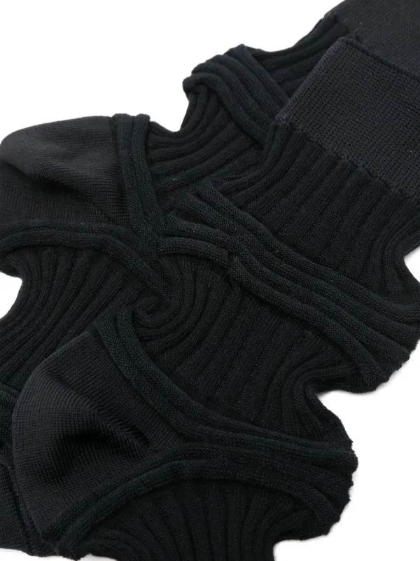 CFCL Garter Rib Socks | Black | FARFETCH