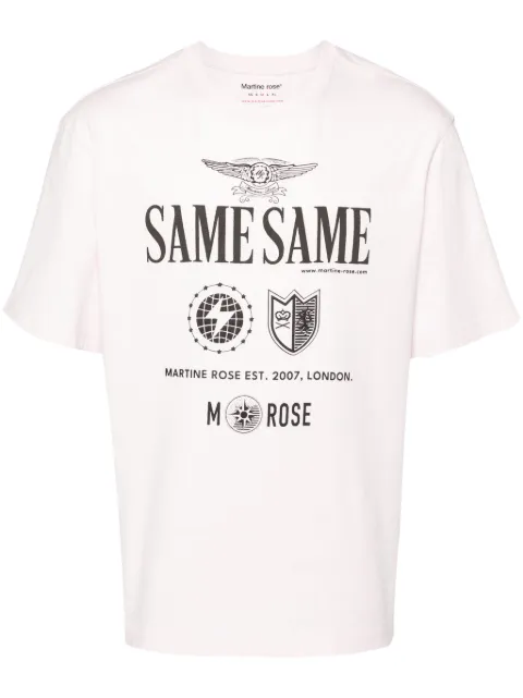 Martine Rose playera con estampado gráfico