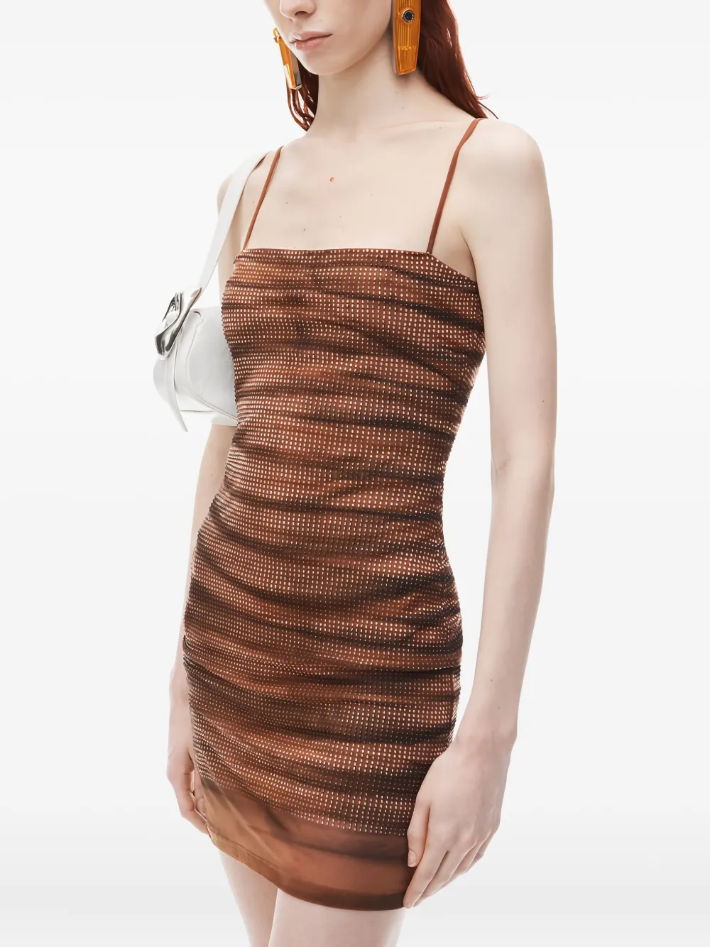 Alexander Wang Jurk met verfraaide bandjes Bruin
